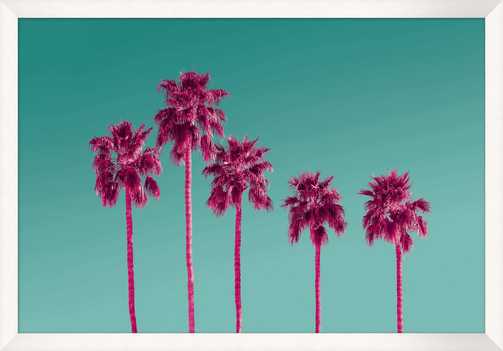 Wendover Art Group Pink Palms " Pink Palms 2 " by Christopher Kennedy